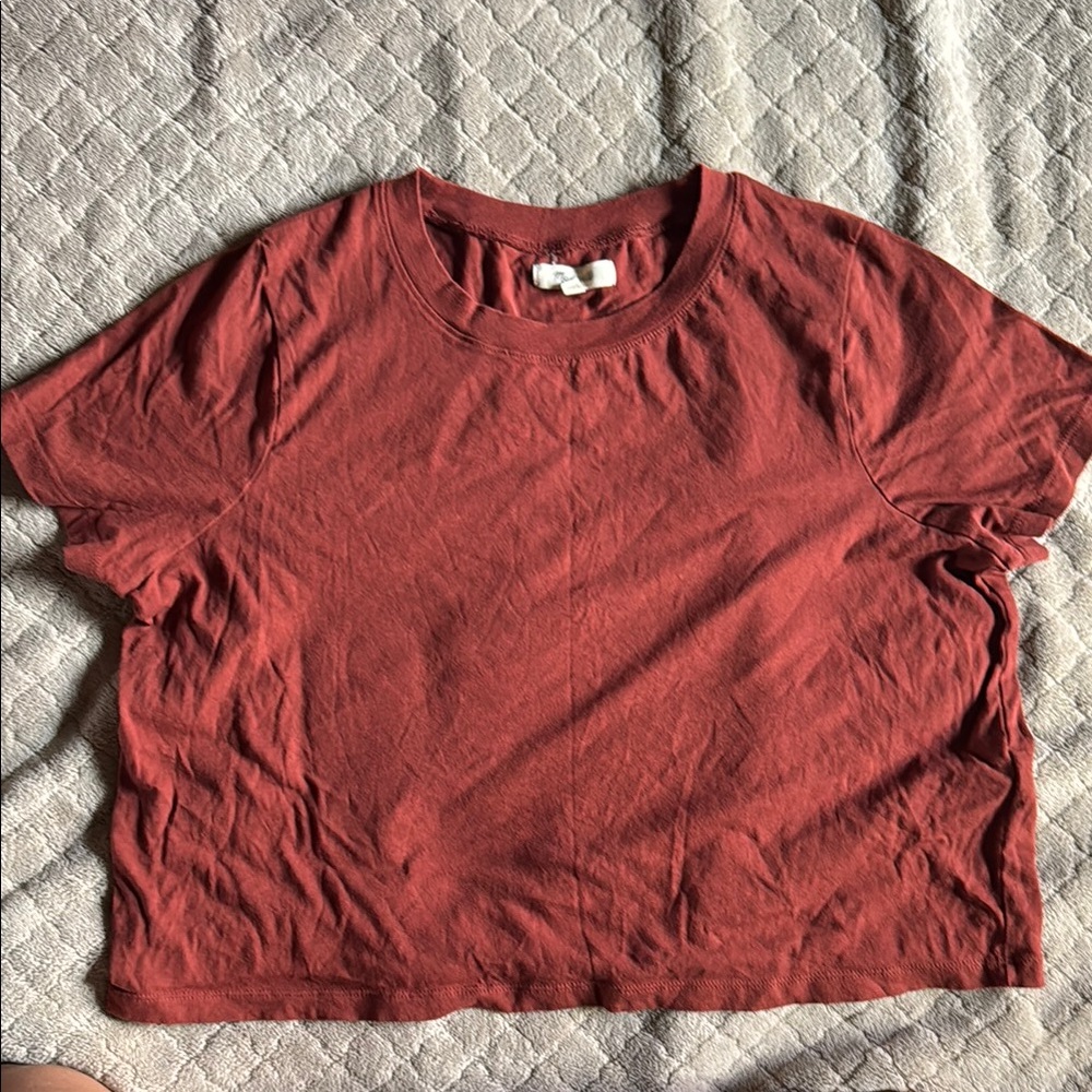 Madewell cropped shirt